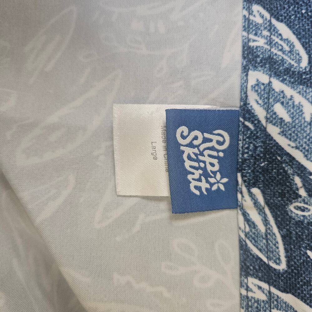 Rip Skirt Hawaii Women Wrap Skirt  Floral Beach Pockets Rustica Denim Size Large - Picture 7 of 9